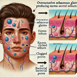 Understanding Acne: Anatomy of Skin Layers and Sebaceous Glands